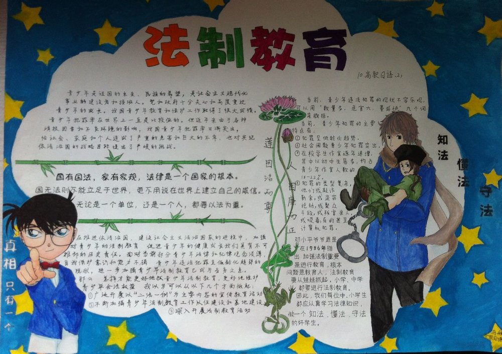 12.4全国法制宣传日手抄报内容