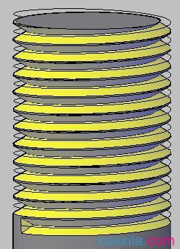 cad里如何画螺纹