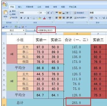 excel�Զ���ʾ�ϼƵķ�������