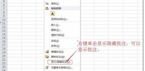 Excel中2010版进行添加批注的操作方法